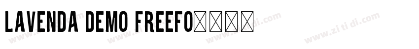 Lavenda Demo FreeFo字体转换